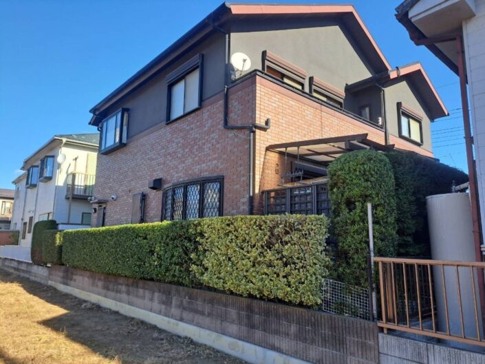 生垣剪定後｜目隠し植栽を整えた戸建て外構（三郷市）